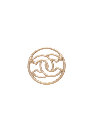 CC Circle Brooch