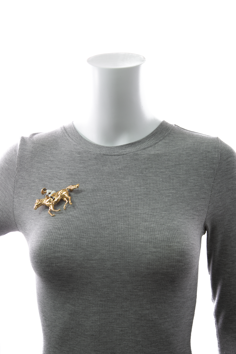 Horse and Rider Brooch