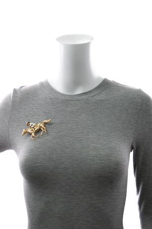 Horse and Rider Brooch