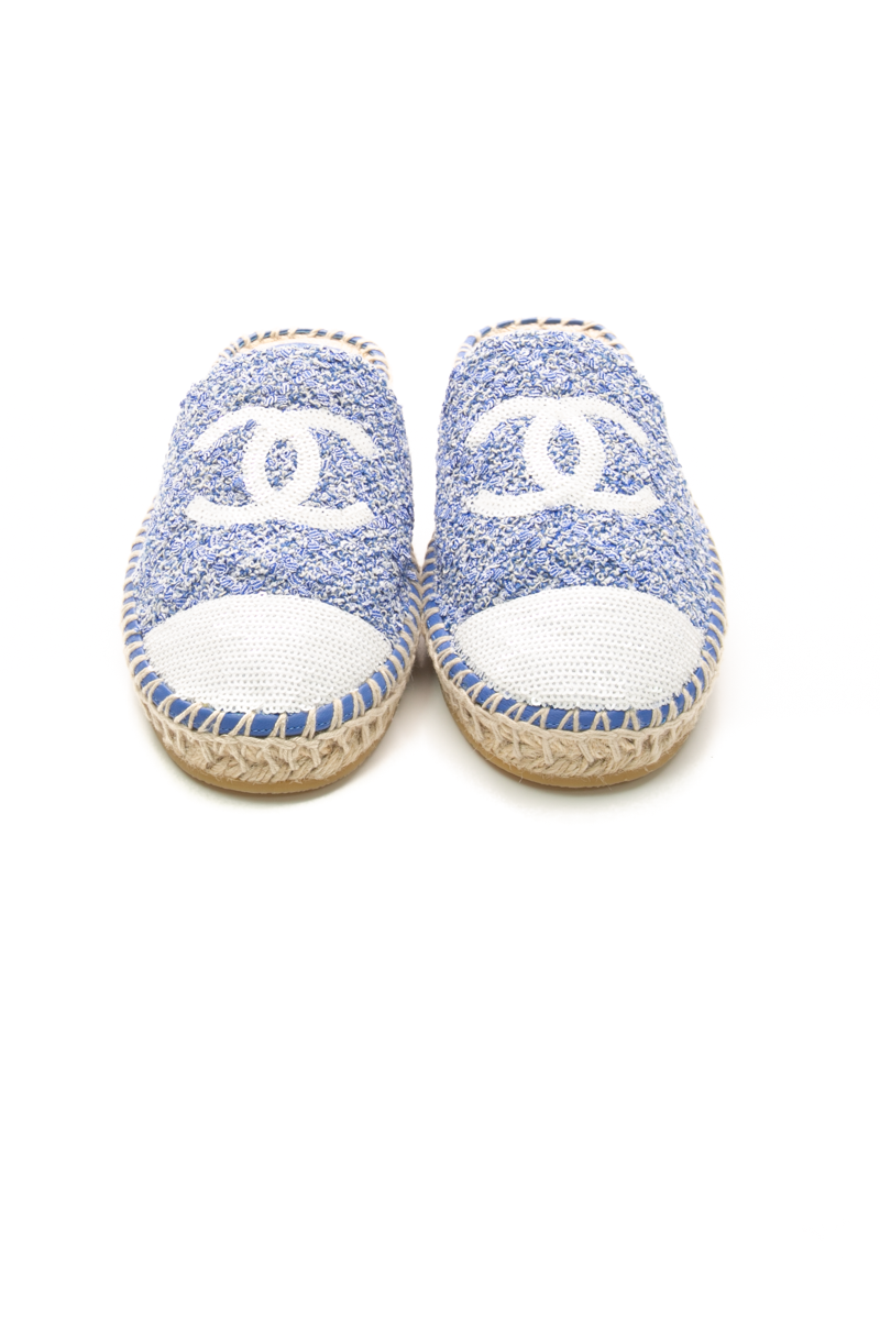 CC Espadrilles Cap Toe Mules - Size 37