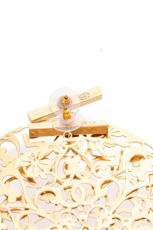 Round Hollowing Drop Earrings