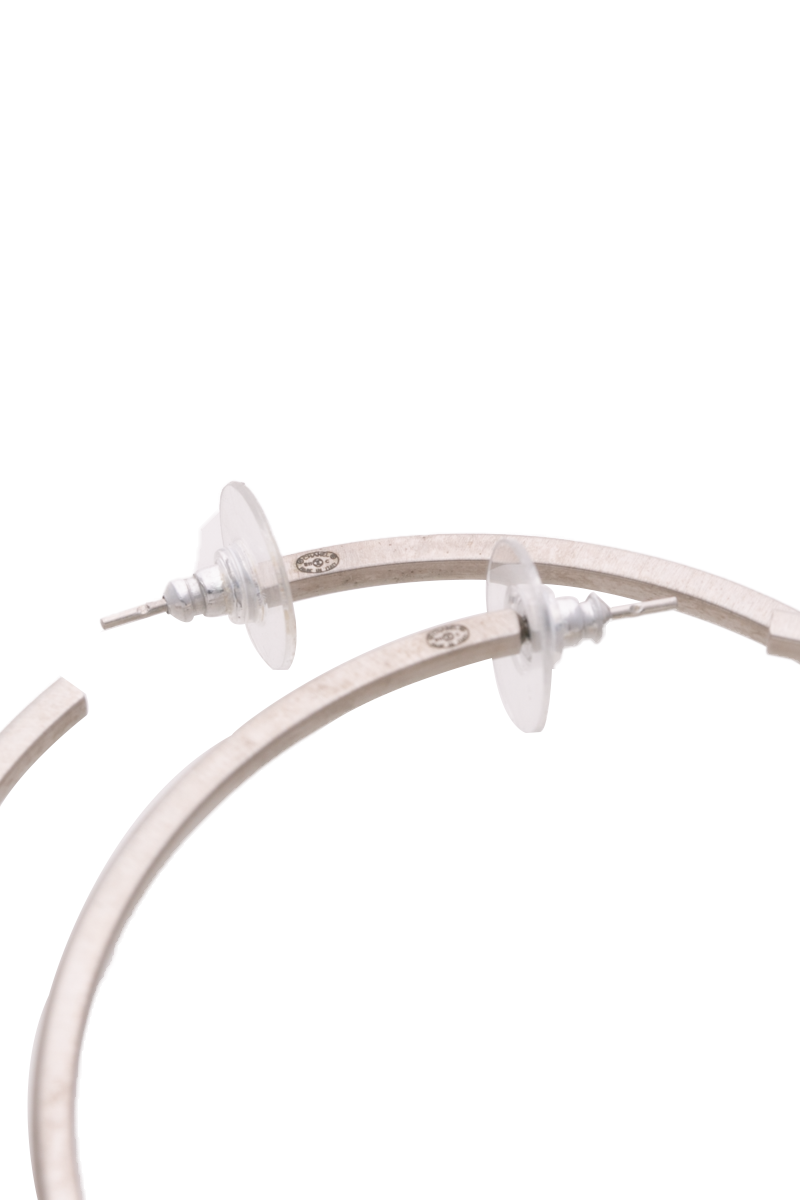 Large Beaded Hoop Earrings