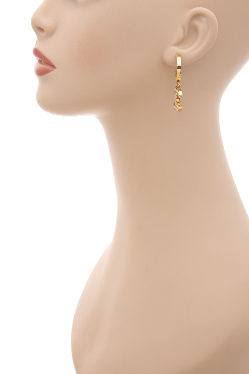 Hoop CC Hanging Earrings