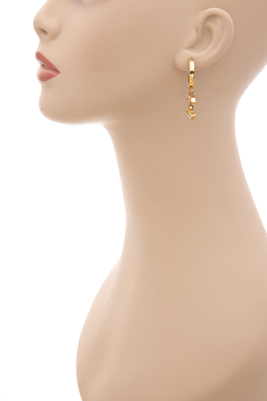 Hoop CC Hanging Earrings