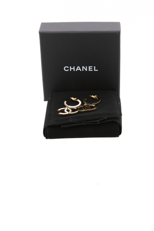 Hoop CC Hanging Earrings