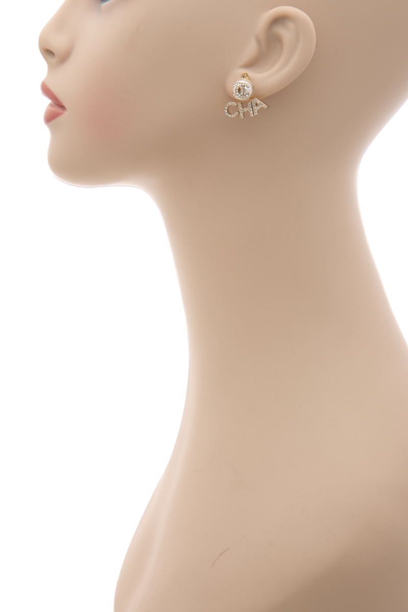 Logo Letter Earrings