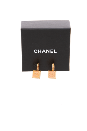 CC Square Drop Earrings