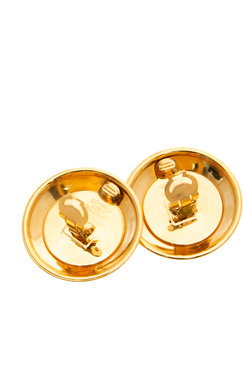 Vintage Camellia Clip On Earrings