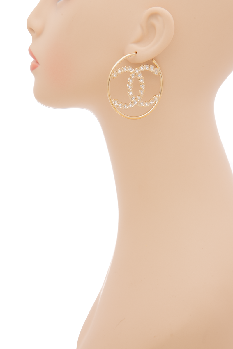 CC Crystal Hoop Earrings