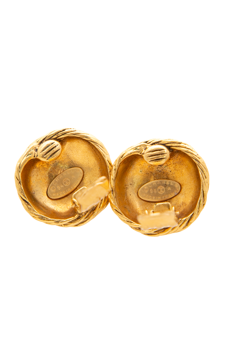 Vintage Spiral Clip On Earrings