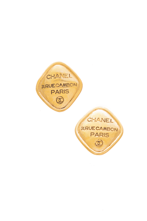 Chanel-Rue-Cambon-Engraved-Clip-On-Earrings-300507