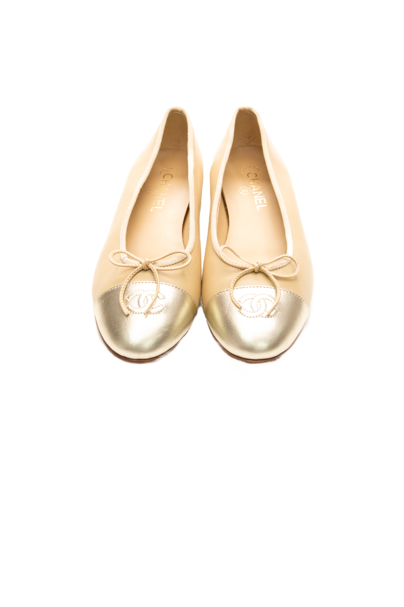 Chanel-Cap-Toe-Ballet-Flats-Size-40-296674