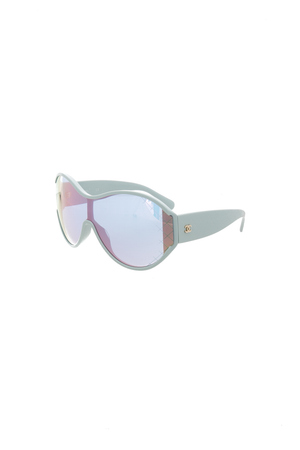 Quilted Shield Sunglasses
