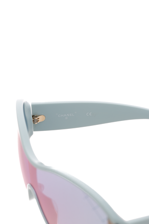Quilted Shield Sunglasses
