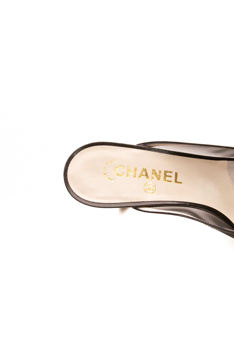 Mesh CC Kitten Heel Mules - Size 40.5