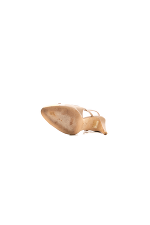 Cap Toe Slingback Pumps - Size 39.5