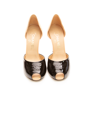 D'Orsay Open Toe Pumps - Size 35