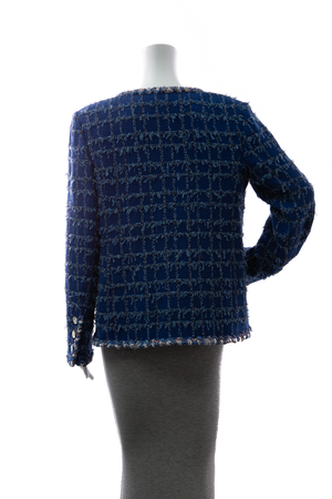 Tweed Sequin Blazer - Size 40