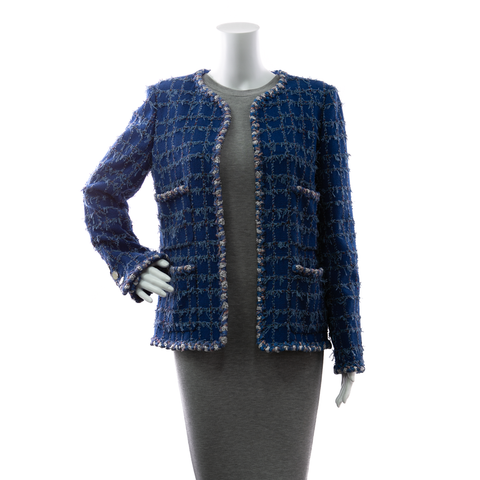 Tweed Sequin Blazer - Size 40