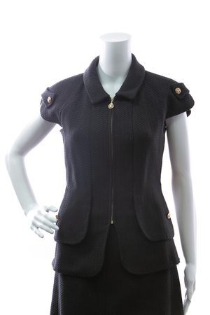Chanel-Zip-Short-Sleeve-Jacket-Size-38-298381