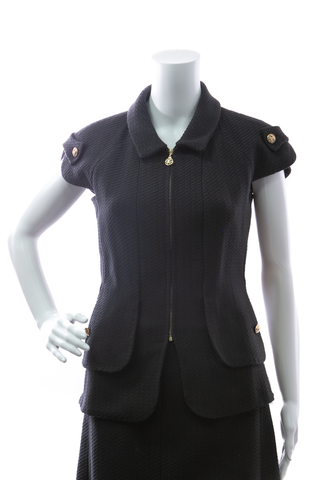 Chanel-Zip-Short-Sleeve-Jacket-Size-38-298381