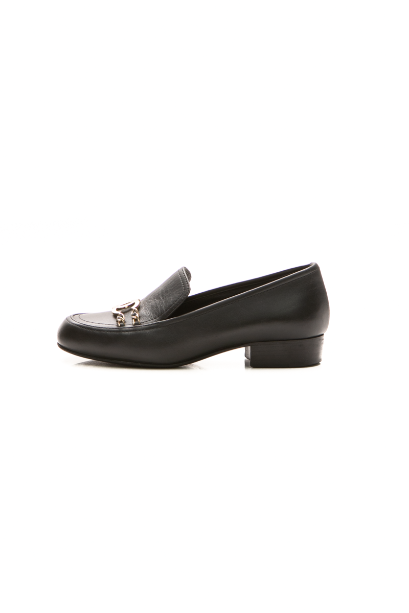 Chanel CC Chain Loafers - Size 35.5