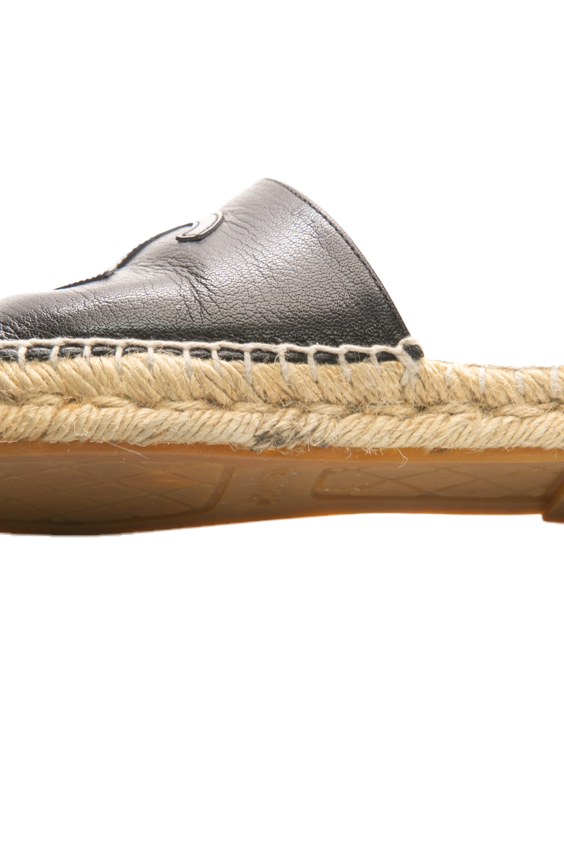 CC Cap Toe Espadrille Mules - Size 35