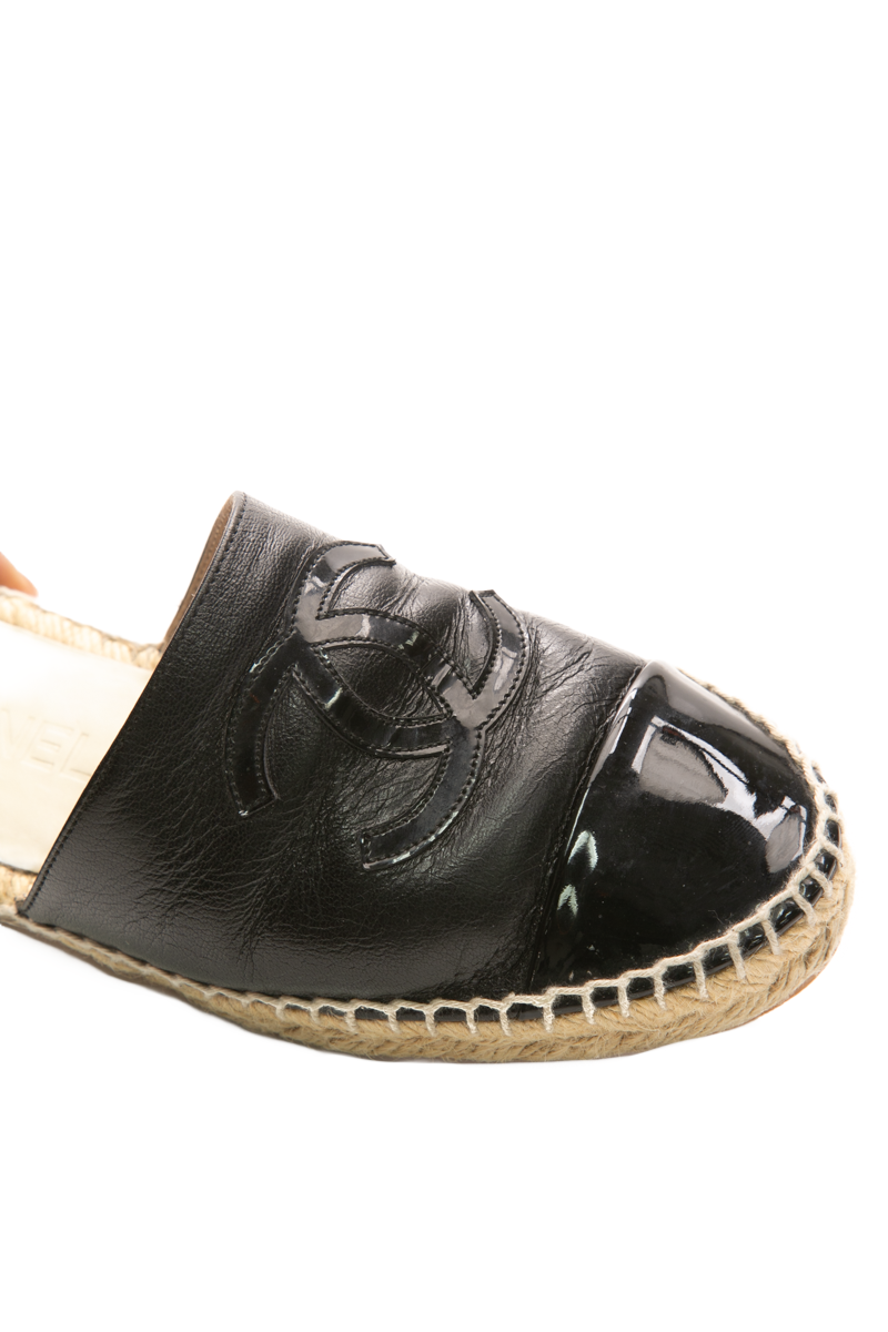 CC Cap Toe Espadrille Mules - Size 35