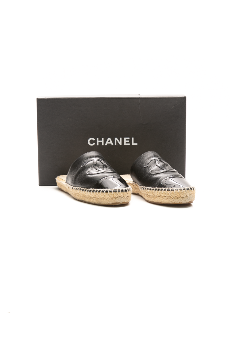 CC Cap Toe Espadrille Mules - Size 35