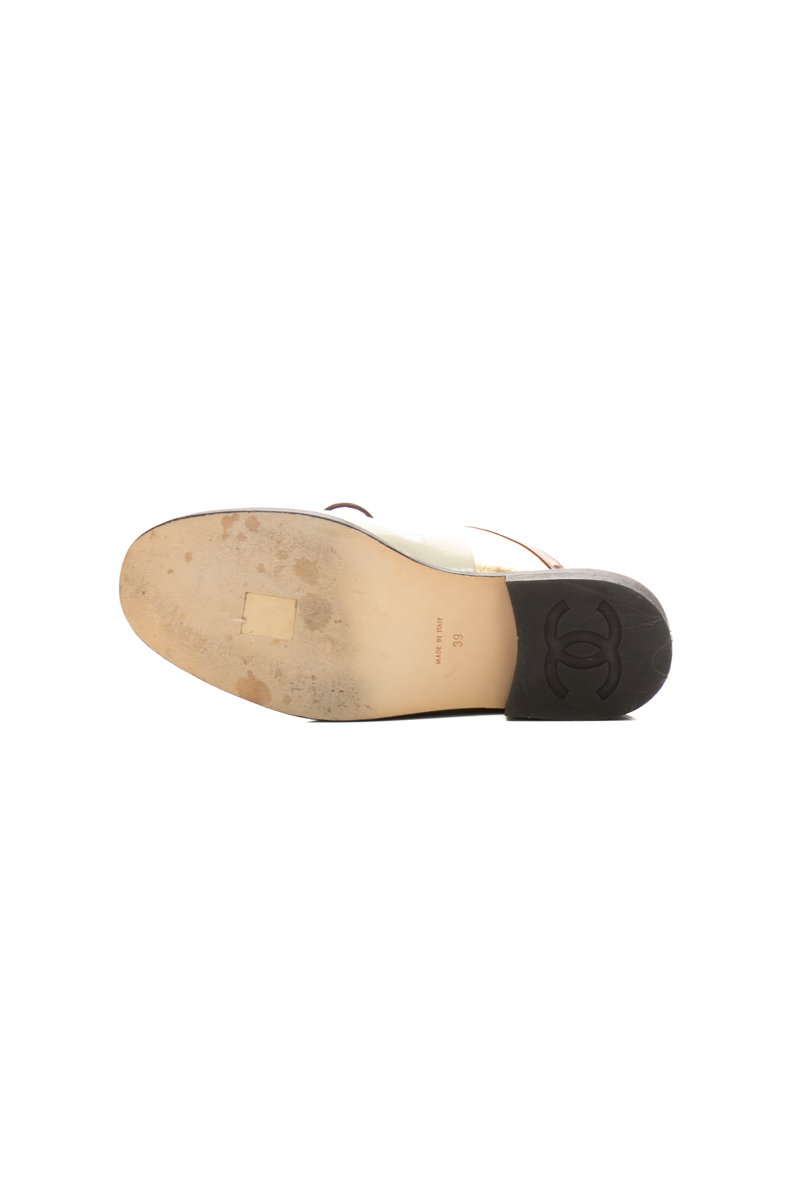 Lace Up Oxford Slip On Mules - Size 39