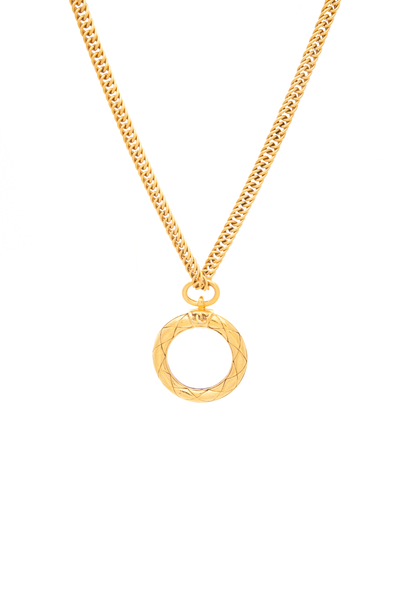 Vintage Magnifying Pendant Necklace
