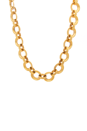 Matelasse Quilting Chain Necklace
