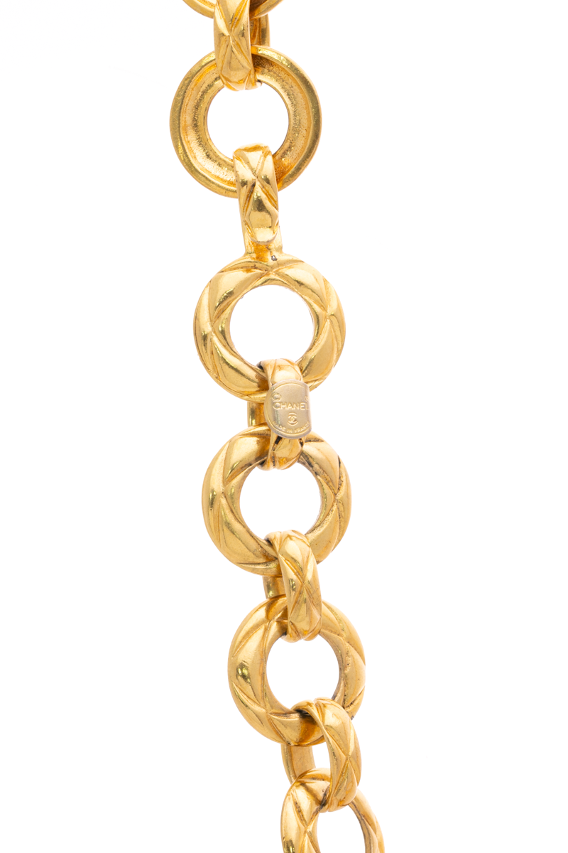 Matelasse Quilting Chain Necklace