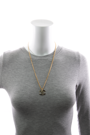 Enamel CC Chain Necklace