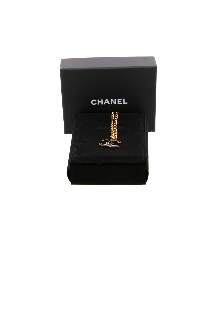 Enamel CC Chain Necklace