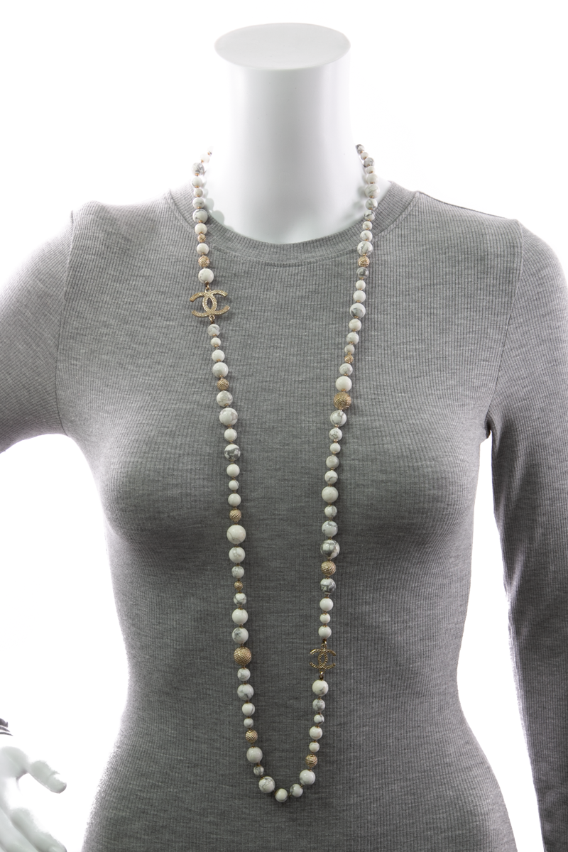 CC Marble Bead Necklace