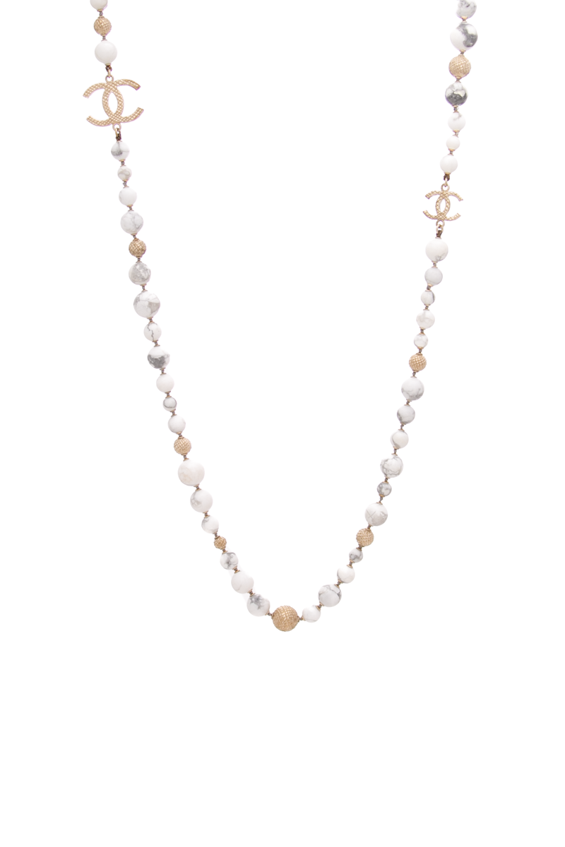 CC Marble Bead Necklace