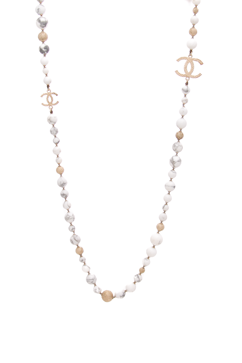 CC Marble Bead Necklace