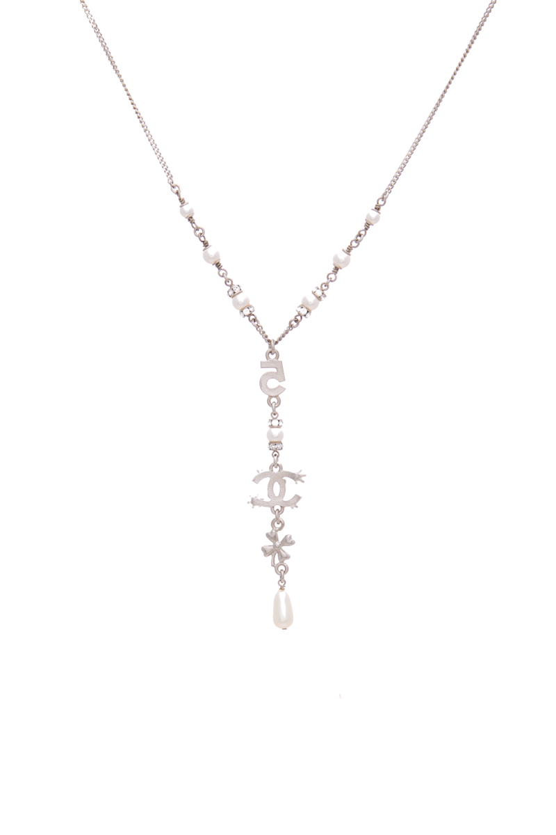CC Crystal Drop Necklace