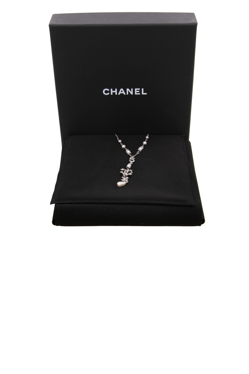 CC Crystal Drop Necklace