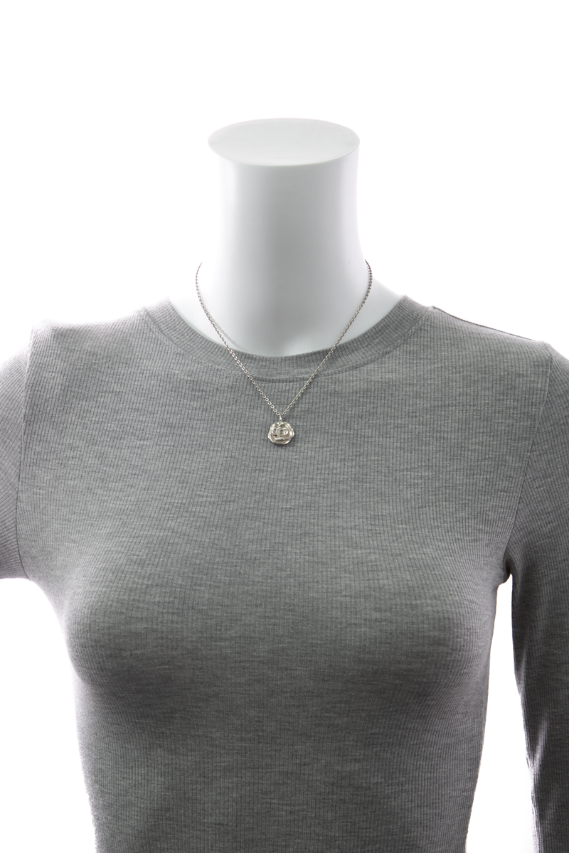 Vintage Camellia Pendant Necklace