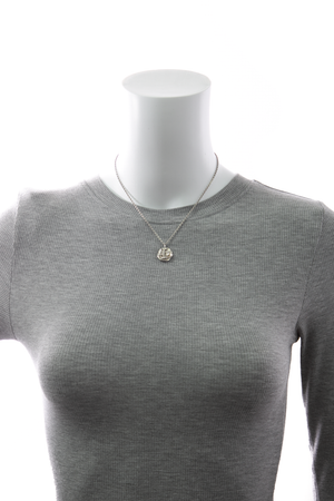 Vintage Camellia Pendant Necklace