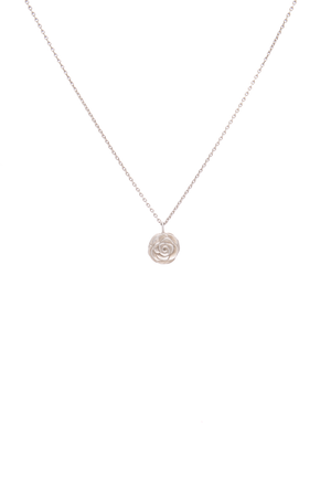 Vintage Camellia Pendant Necklace