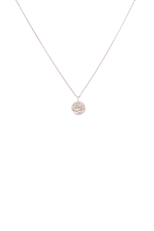 Vintage Camellia Pendant Necklace