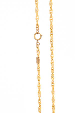 Vintage Crystal CC Pendant Necklace