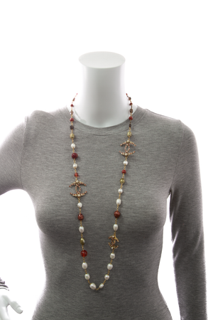Multicolor Bead CC Necklace