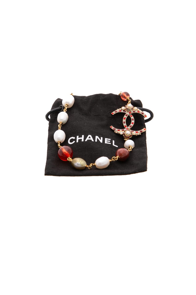 Multicolor Bead CC Necklace