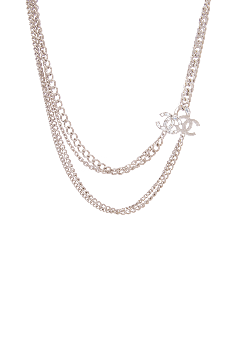 Chanel-Crystal-CC-Double-Chain- Necklace-300236