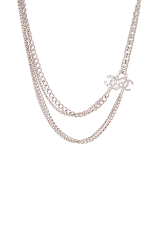 Chanel-Crystal-CC-Double-Chain- Necklace-300236