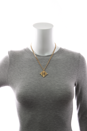 Crystal CC Pendant Necklace